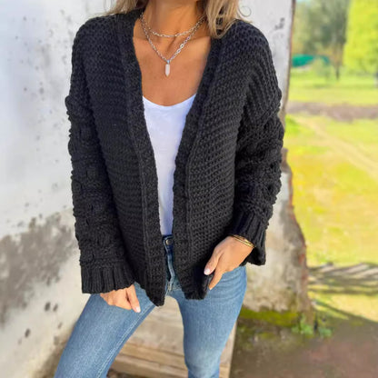 Gilet en Maille Torsadée pour Femme