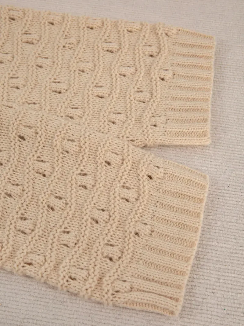 Gilet en Maille Torsadée pour Femme