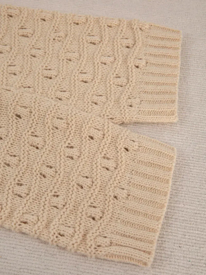 Gilet en Maille Torsadée pour Femme