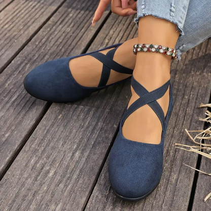 Ballerines À Talons Compensés Fermées