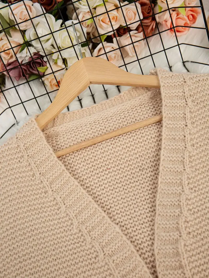 Gilet en Maille Torsadée pour Femme