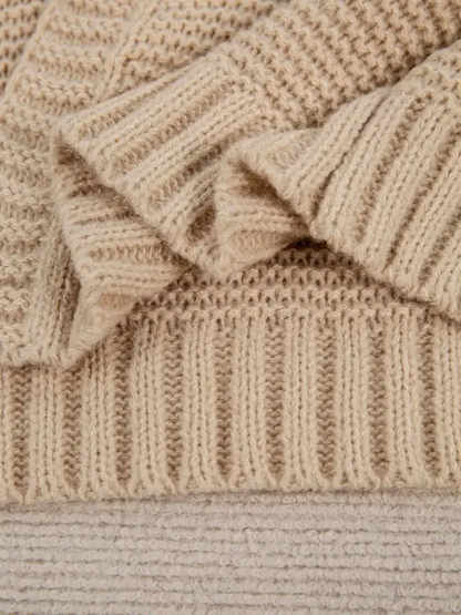 Gilet en Maille Torsadée pour Femme